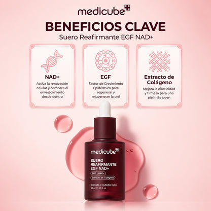 Suero Coreano Reafirmante con NAD+ — Antiarrugas Avanzado
