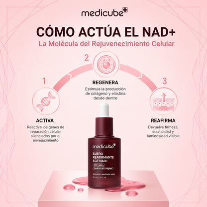 Suero Coreano Reafirmante con NAD+ — Antiarrugas Avanzado
