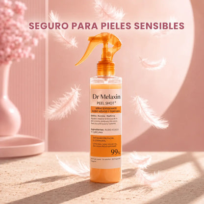 Spray exfoliante corporal - Ácido kójico + cúrcuma