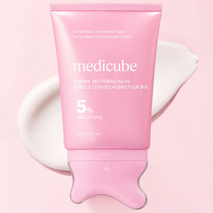 Crema Antiedad Cuello y Mandíbula con Aplicador Gua Sha