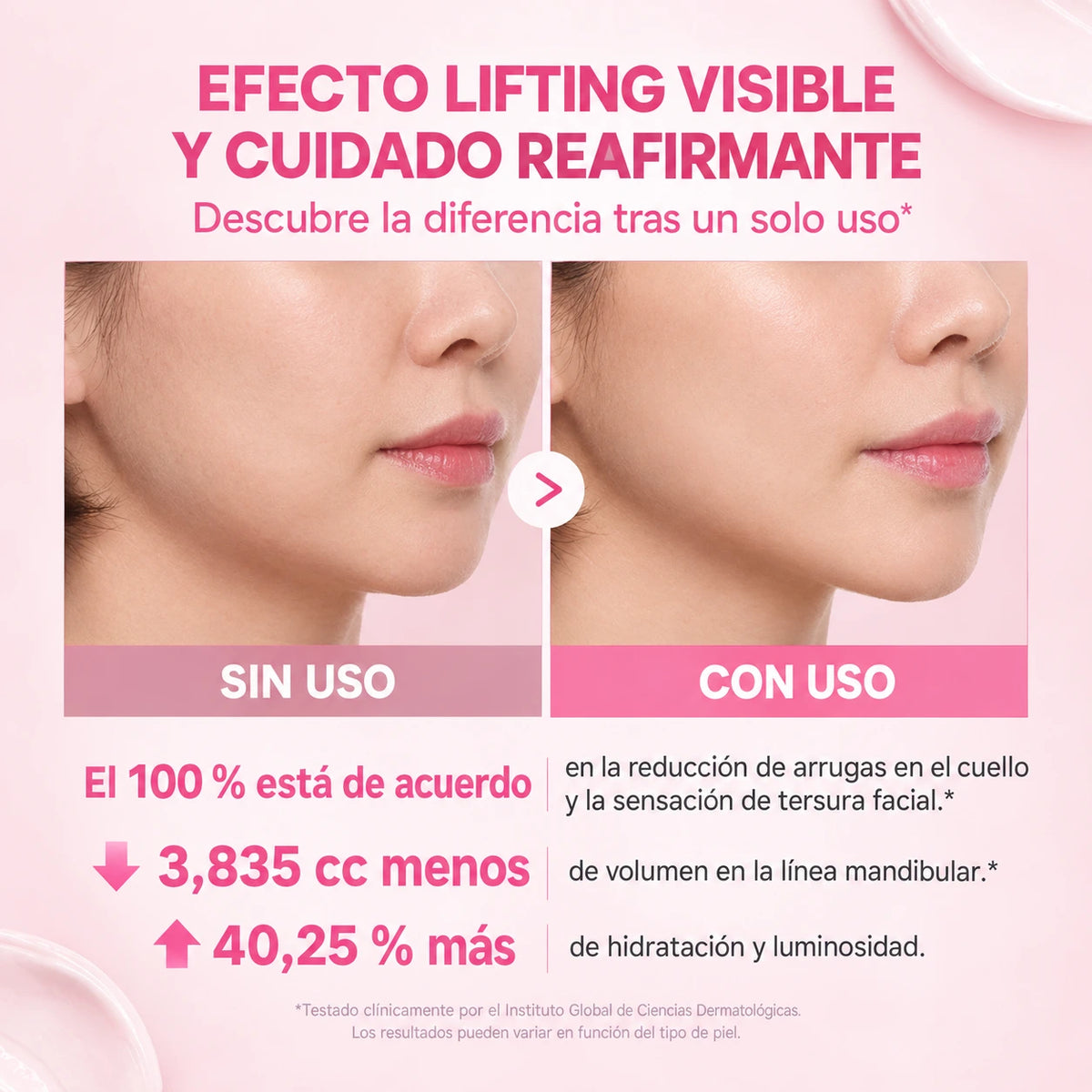 Crema Antiedad Cuello y Mandíbula con Aplicador Gua Sha