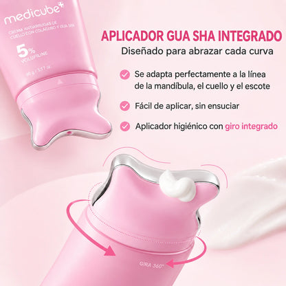 Crema Antiedad Cuello y Mandíbula con Aplicador Gua Sha