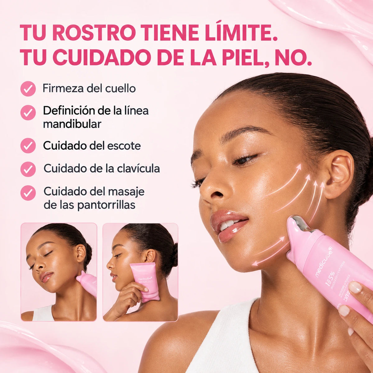 Crema Antiedad Cuello y Mandíbula con Aplicador Gua Sha