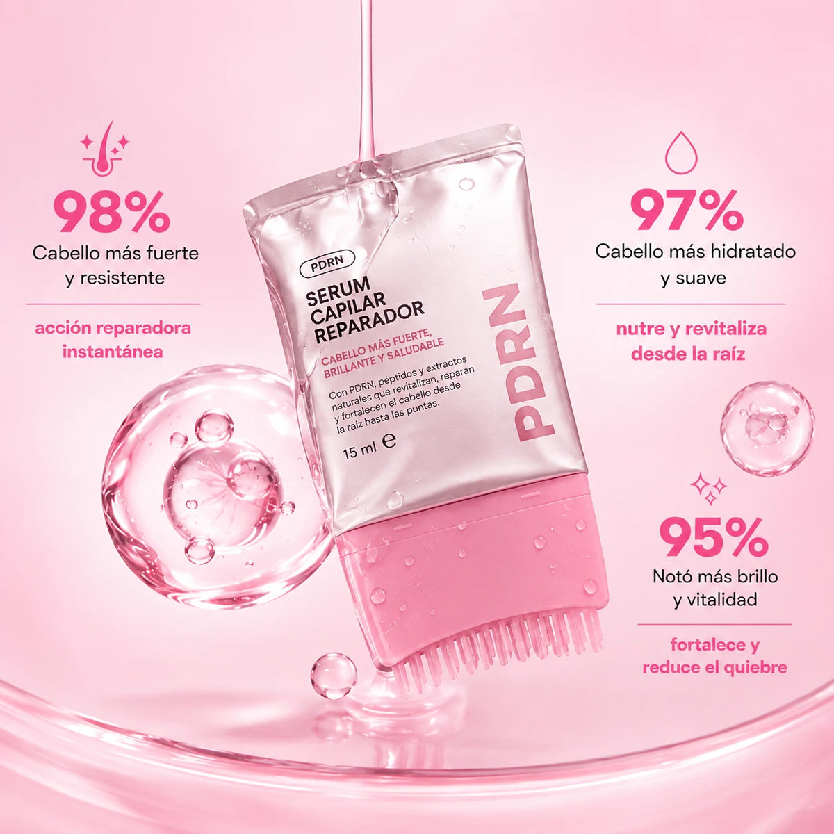 Sérum Anti-Caída con Cepillo Aplicador PDRN