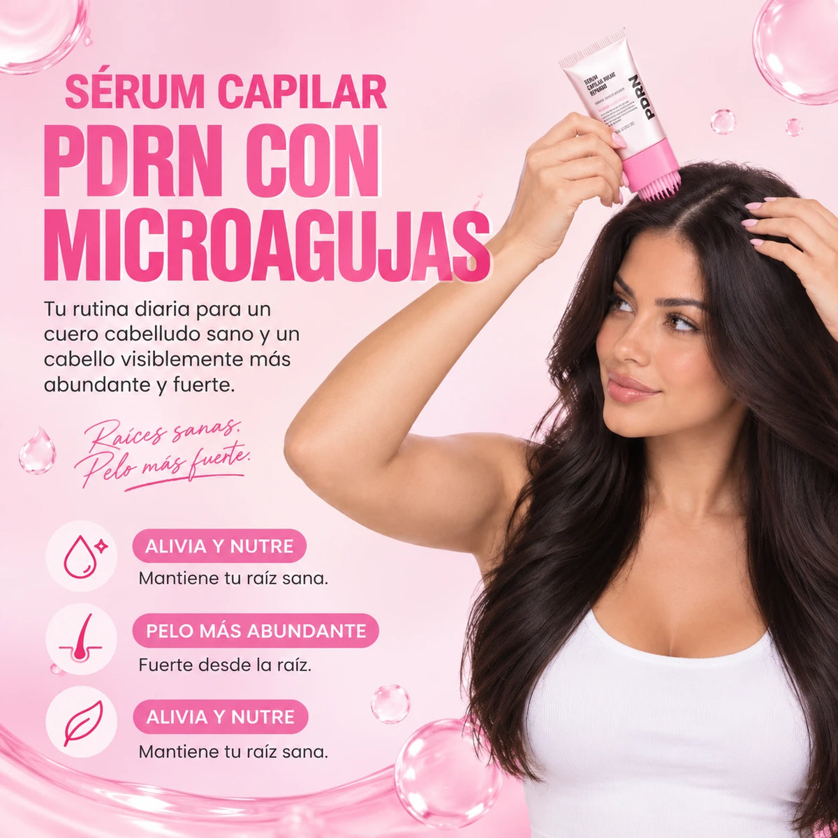 Sérum Anti-Caída con Cepillo Aplicador PDRN