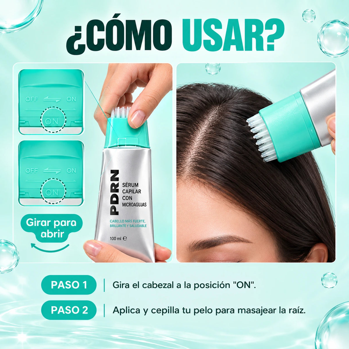 Sérum Anti-Caída con Cepillo Aplicador PDRN