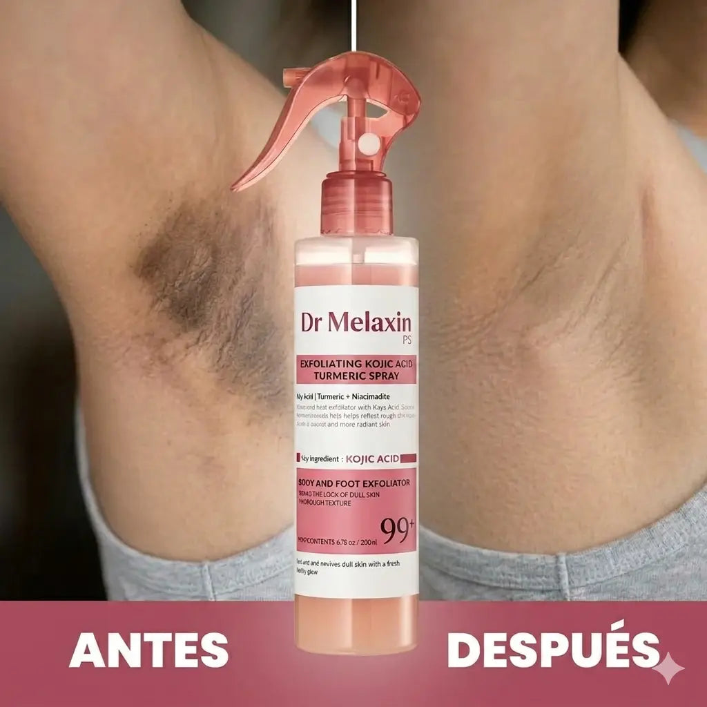 Spray exfoliante corporal - Ácido kójico + cúrcuma
