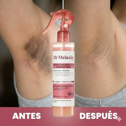 Spray exfoliante corporal - Ácido kójico + cúrcuma