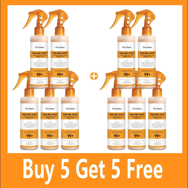 Body Keratin Care Kojic Acid Turmeric Spray Gently Exfoliating Peeling Solution Nourishing Hydrating Skin Care All Skin Types
