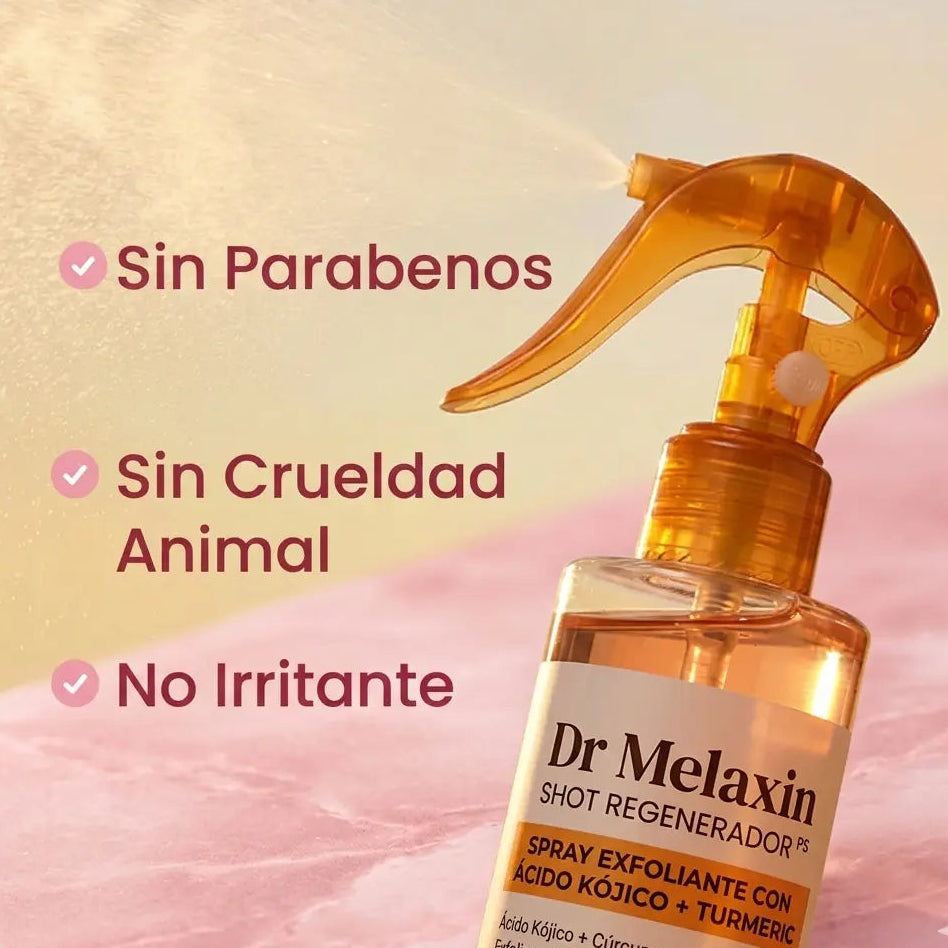 Spray exfoliante corporal - Ácido kójico + cúrcuma